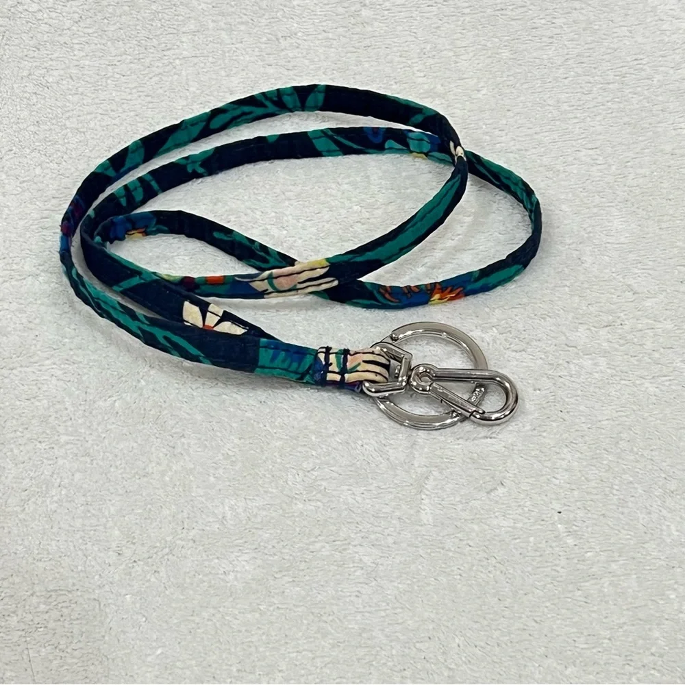 Vera Bradley Navy Floral Lanyard